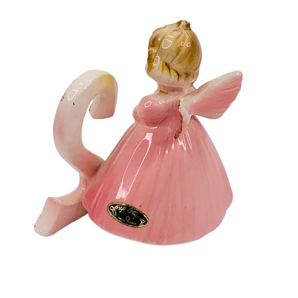 Vintage Josef Original 2 Yr Old Birthday Cake Topper Second Year Figurine Angel - Picture 11 of 12
